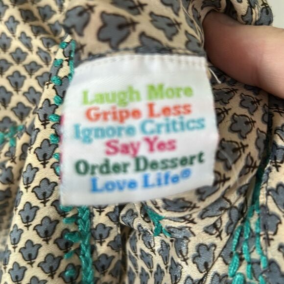 Gretchen Scott Designs silky boho tunic top  - Size M - Picture 6 of 10